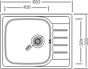 Zlew KERNAU KSS G 504 1B1D stal SATYNA - Zlewozmywaki - miniaturka - grafika 2