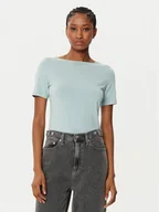 Koszulki i topy damskie - Vero Moda T-Shirt Panda 10231753 Zielony Slim Fit - miniaturka - grafika 1