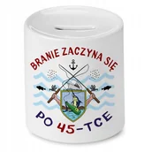Skarbonki - Skarbonka na Urodziny 45 45te 45-te na Prezent z Nadrukiem ze Zdjęciem + Opakowanie na prezent (wzór 04) - miniaturka - grafika 1