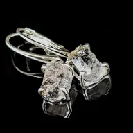Kolczyki - Kolczyki srebrne diamond- herkimery - miniaturka - grafika 1