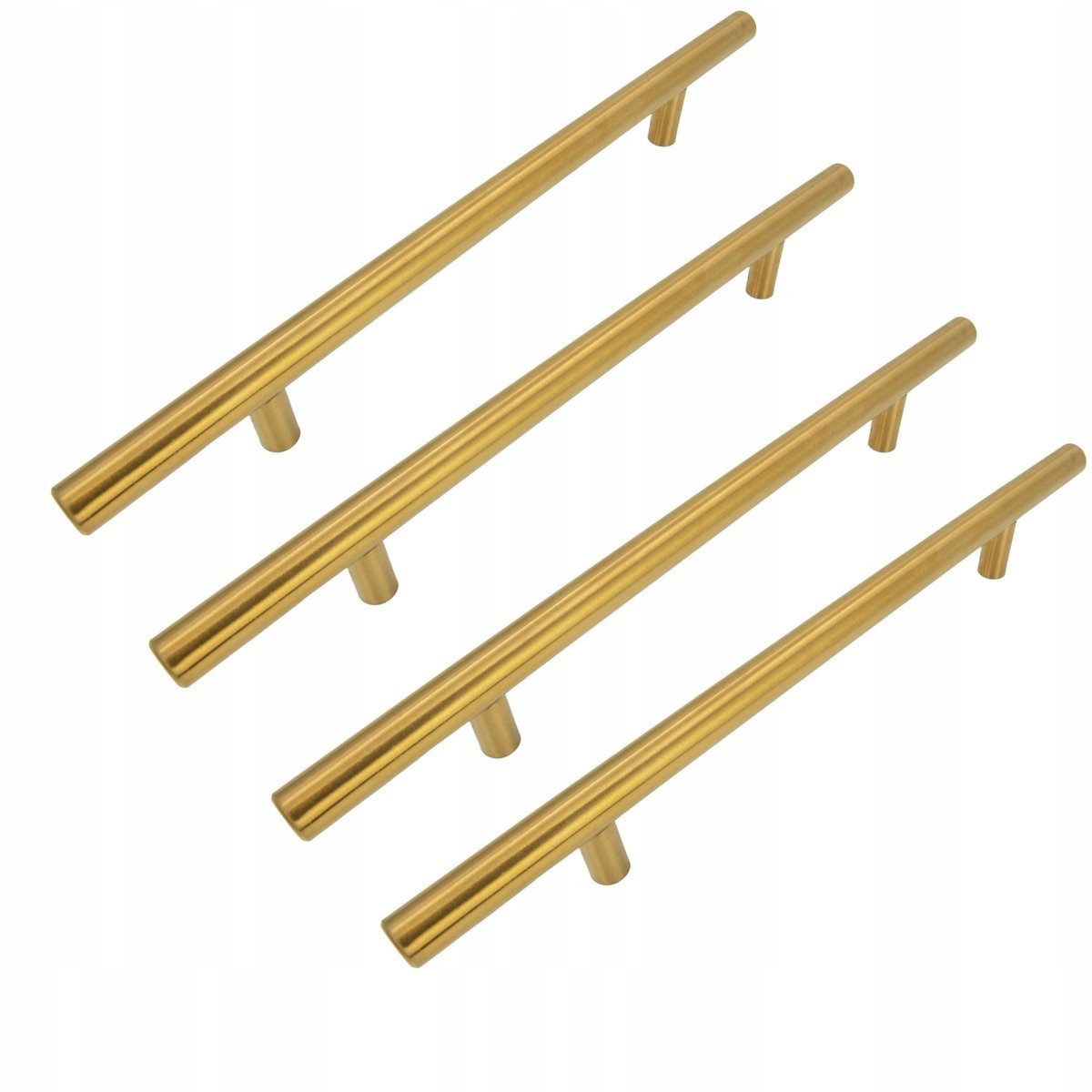 4 x Uchwyt meblowy Reling 160 mm złoty Metalowy uchwyt do szafek