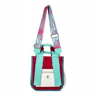 Torebki damskie - Torebka Damska EGO Skórzana Listonoszka Pojemna Na Ramię Elegancka Fuksja - miniaturka - grafika 1