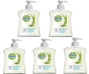 DETTOL Antybakteryjne mydło w płynie 5x250ml Aloes - Dezynfekcja - miniaturka - grafika 1