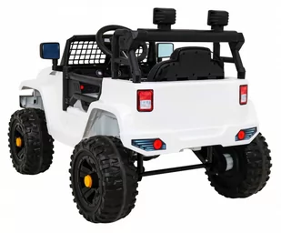 Autko Jeep Dark Night na akumulator dla dzieci Biały + Wolny Start + EVA + Audio LED - Samochody i pojazdy dla dzieci - miniaturka - grafika 4