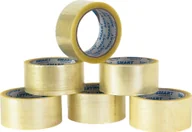 Taśmy klejące - Smart Taśma Pakowa SMART Transparent Kauczuk Syntetyczny Hot Melt 48/60y - 6 szt. - miniaturka - grafika 1