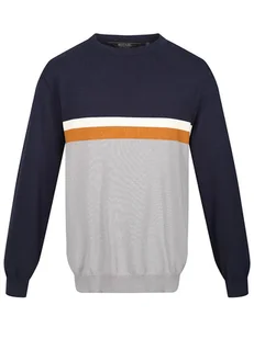 Regatta Sweter "Kaelen" w kolorze szaro-granatowym - Swetry męskie - miniaturka - grafika 1