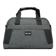 Torby podróżne - Torba kabinowa z nylonu Bellugio ciemnoszara - miniaturka - grafika 1