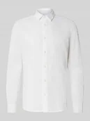 Koszule męskie - Koszula casualowa o kroju slim fit z mieszanki lnu i bawełny model ‘CAIDEN’ - miniaturka - grafika 1