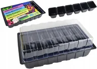 Szklarnie ogrodowe - Mini Szklarenka Szklarnia DO ROZSADY 18 komórek 36x22 Vefi POMIDOR PAPRYKA - miniaturka - grafika 1