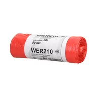 Worki na śmieci - Worki śmieci 60l czerwone HD (50) - miniaturka - grafika 1