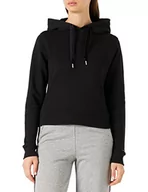 Bluzy damskie - Tommy Hilfiger Damska bluza z kapturem z krótkim aksamitnym wykończeniem, Czarny, 3XL - miniaturka - grafika 1