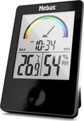 Stacje pogodowe - Mebus Mebus 40929 Thermo-Hygrometer black - miniaturka - grafika 1
