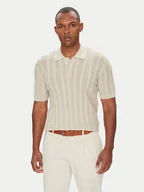 Koszulki męskie - Baldessarini Polo B4 50024.5232 Błękitny Slim Fit - miniaturka - grafika 1