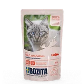 Mokra karma dla kotów - Bozita Kawałki w sosie z łososiem saszetka) 85g 42362-uniw - miniaturka - grafika 1