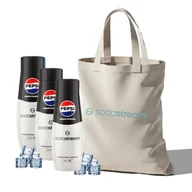 Syropy i koncentraty owocowe - Zestaw Syrop SodaStream Pepsi Zero Cukru 3x440 ml + Torba - miniaturka - grafika 1