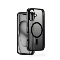Etui i futerały do telefonów - Hama Etui na telefon komórkowy Extreme Protect do iPhone 16 i MagSafe (D3O Bumper, odporne na uderzenia, upadki, nietłukące, magnetyczne etui do ładowania indukcyjnego, gradient) czarne - miniaturka - grafika 1