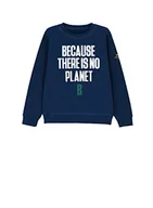 Bluzy dla dziewczynek - ECOALF, bluza dziecięca Baderalf, bawełniana tkanina z recyklingu bluza z długim rękawem, bluza z kapturem z długim rękawem, Niebieski Indygo, 12 lat - miniaturka - grafika 1