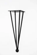 Meble modułowe i akcesoria - Noga metalowa do stołu Diament 36,5 cm kula czarna - miniaturka - grafika 1