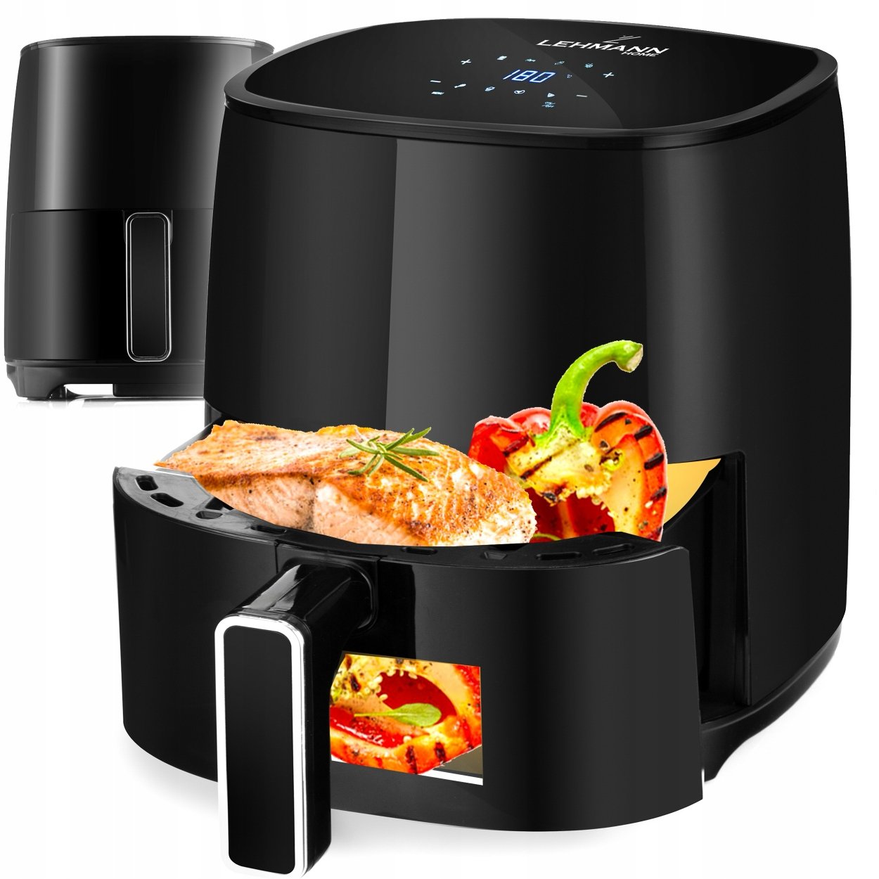 Frytkownica Beztłuszczowa Airfryer Grillowanie Duża Nieprzywierająca 4L Led