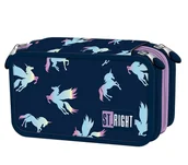 Piórniki - Piórnik trzypoziomowy z wyposażeniem Holo Unicorn PC-05 - miniaturka - grafika 1