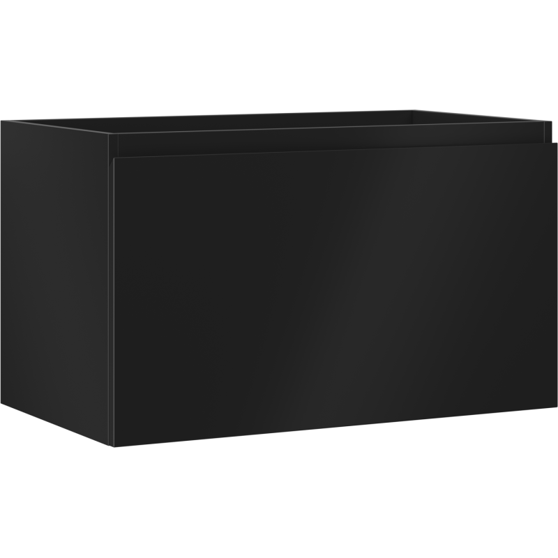 Mexen Orio szafka łazienkowa podumywalkowa 80 cm, 1 szuflada, czarna mat - 91A10-08047-1-BF71