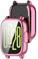 Akcesoria do smartwatchy - Bizon Etui z osłoną ekranu Case Watch Felipe do Xiaomi Redmi Watch 5 Active, różowe - miniaturka - grafika 1