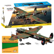 Klocki - KLOCKI COBI 5759 Samolot AVRO LANCASTER B MK.I/III HC WW2 1643 El. + PŁYTKA - miniaturka - grafika 1