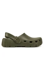 Klapki i japonki damskie - Birkenstock Klapki Birki-Flow EVA 1028741 Khaki - miniaturka - grafika 1