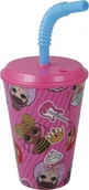Kubki dla dzieci - MGA LOL Surprise - Kubek ze słomką 430 ml uniwersalny - miniaturka - grafika 1