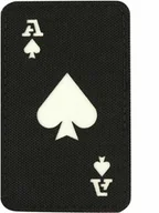 Odzież taktyczna i umundurowanie - Naszywka fluorescencyjna M-Tac Ace Of Spades Laser Cut - Black/GID (51109299) - miniaturka - grafika 1