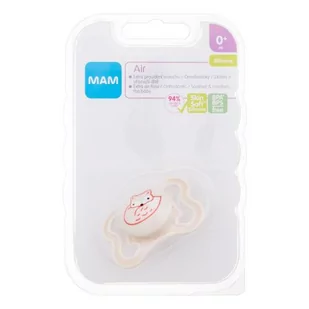 MAM Air Silicone Pacifier 0m+ Fox smoczek 1 szt dla dzieci - Smoczki uspokajające - miniaturka - grafika 1