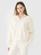 Bluzy damskie - 4F Bluza w kolorze kremowym - miniaturka - grafika 1