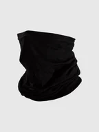 Apaszki i szaliki męskie - 4F Bandana z wełny merino - czarna Uniwersalny - miniaturka - grafika 1
