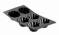 Akcesoria gastronomiczne - De Buyer Silikonowa forma 6 x babeczka 80x35 mm | , MoulFlex Pro D-1964.01 - miniaturka - grafika 1
