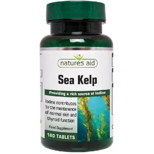 NATURES AID NATURES AID Sea Kelp 187mg 180 tabl. 5023652071803 - Suplementy diety - miniaturka - grafika 2