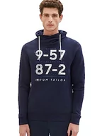 Bluzy męskie - TOM TAILOR Bluza męska, 10668 - Sky Captain Blue, XXL - miniaturka - grafika 1