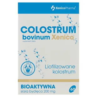 Xenico Colostrum Bovinum Pharma - 60 kapsułek - wspomaga odporność - Witaminy i minerały - miniaturka - grafika 1