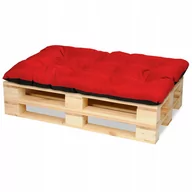 Poduszki ogrodowe - Poduszka Na Paletę, Meble Z Palet 120X80 Czerwony - miniaturka - grafika 1