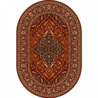 Dywany - Dywan Agnella Isfahan LEYLA rubin owal wełna - miniaturka - grafika 1