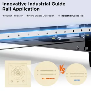 ACMER P2 10W Laser Engraver Cutter, Fixed Focus, Engraving at 30000mm/min, Ultra-silent Auto Air Assist, Pre-Assembled - Grawerowanie i akcesoria - miniaturka - grafika 4