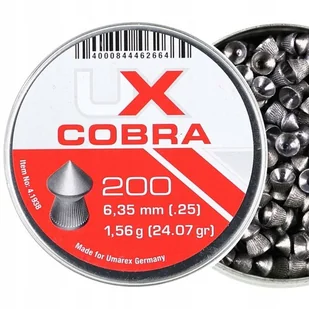 Śrut diabolo Umarex Cobra Pointed Ribbed 6,35/200 - Amunicja do wiatrówek - miniaturka - grafika 1