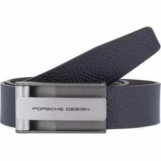 Paski - Porsche Design Porsche Design Hook Skórzany pasek darkblue 100 cm 5044-100-004 - grafika 1