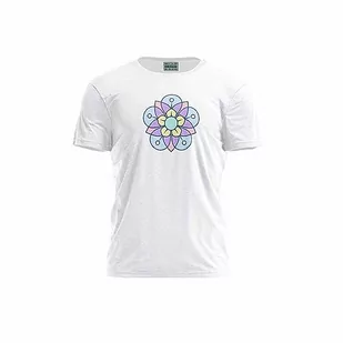 Green Fish, Męski T-shirt z cyfrowym nadrukiem,% 100 bawełna, biały, na co dzień, męski top, rozmiar: L, biały, L - Koszulki męskie - miniaturka - grafika 1