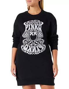 Pinko Sukienka damska na co dzień, Zd7_czarny/Ecru, M - Sukienki - miniaturka - grafika 1