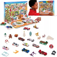 Ozdoby bożonarodzeniowe - KALENDARZ ADWENTOWY HOT WHEEELS SAMOCHODZIKI ZESTAW AUTKA DLA DZIECI 24EL - miniaturka - grafika 1