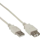 Kable USB - InLine Kabel USB USB A/A 1m Szary 34610X - miniaturka - grafika 1