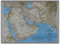 Mapy i plansze edukacyjne - National geographic, mapa ścienna Bliski Wschód Classic, 1:6 083 000, 77x59 cm - miniaturka - grafika 1