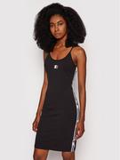 Sukienki - Starter Sukienka codzienna SDG-012-BD Czarny Slim Fit - miniaturka - grafika 1