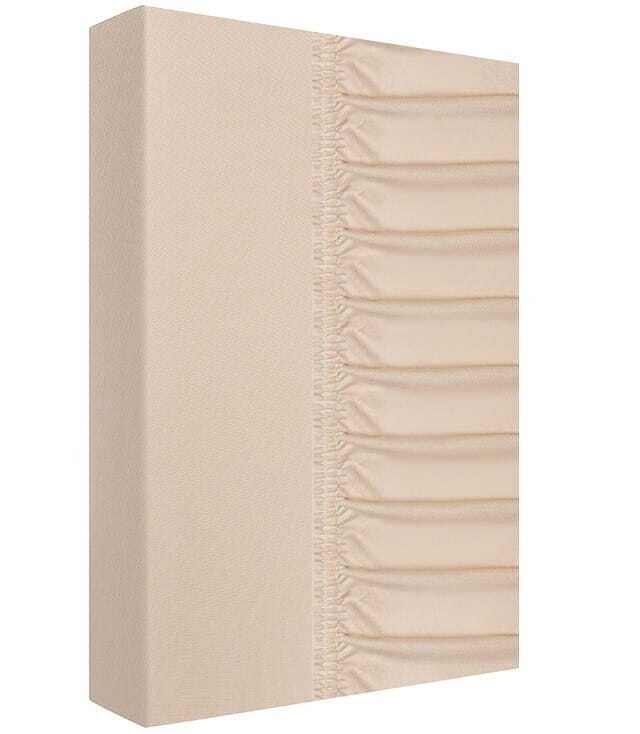 Prześcieradło, grube, jersey 100% bawełna 200x220cm beżowy