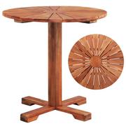 Stoły ogrodowe - vidaXL Okrągły stolik na jednej nodze, lite drewno akacjowe, 70x70 cm - miniaturka - grafika 1